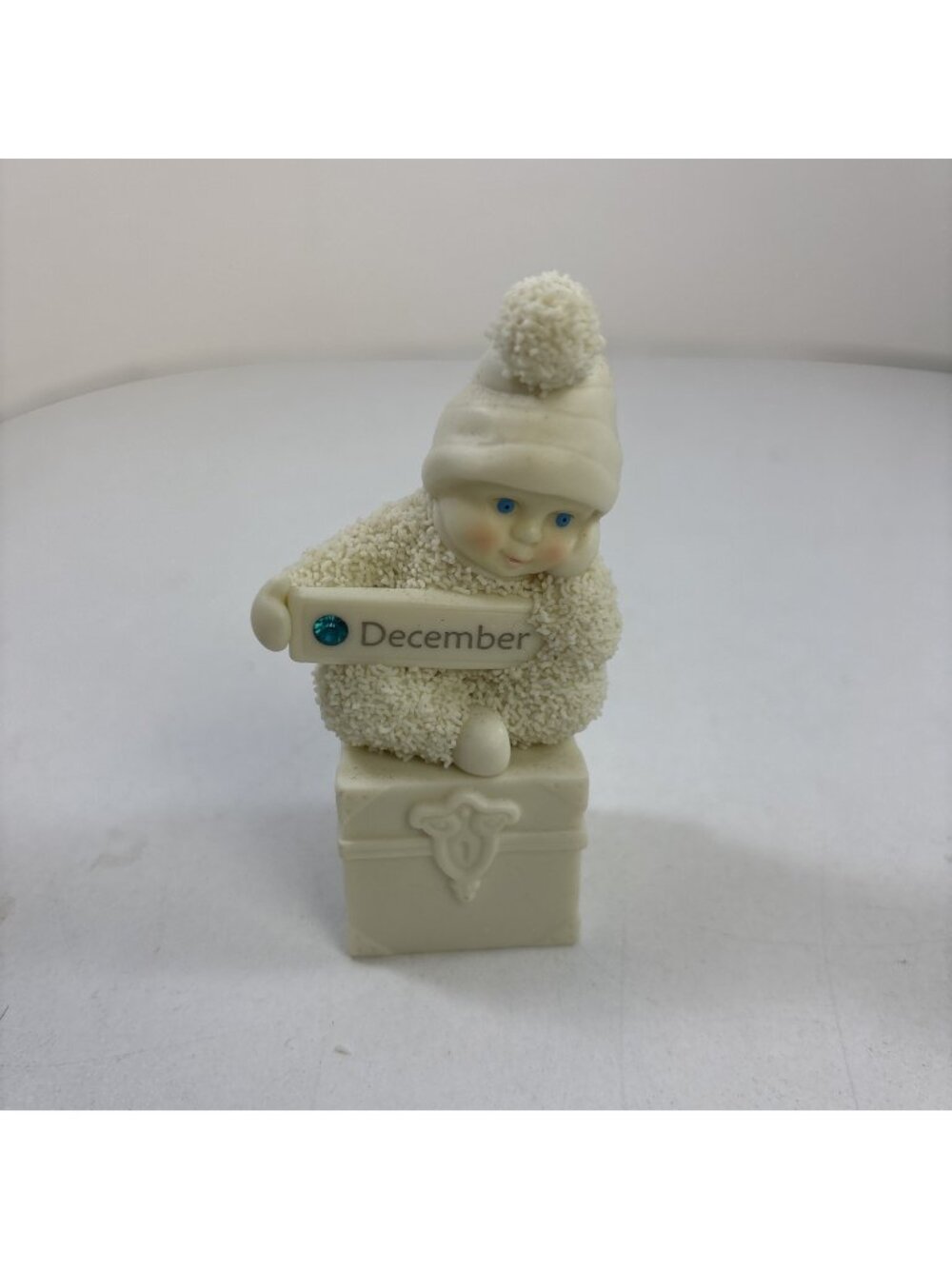 Dept 56 Snowbabies DECEMBER Birthday A Smile To Treasure Swarovski No Box